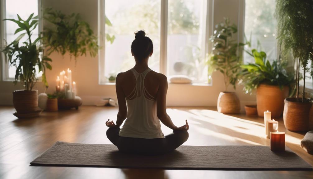 Palm Tree Yoga Pose